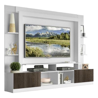 Estante Tv 65" E 2 Portas Oslo Multimóveis V3395 Branca/Tenerife Branco/Tenerife
