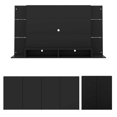 Conjunto Sala De Estar Painel Tv 60 e 2 Aparadores Olívia