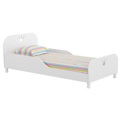 Cama Infantil Com Colchão Incluso 70 X 150 Cm 100% Mdf Realeza Multimóveis Branca
