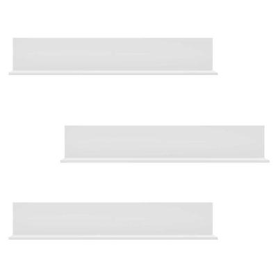 Kit 3 Prateleiras Nichos Decorativos Multimóveis Branco