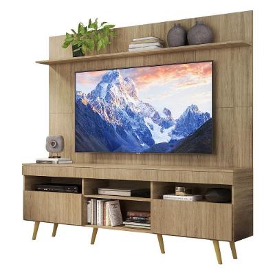 Rack Retrô Com Painel Tv 65" Madri Multimóveis V3371 Rustic/Natural Rustic/Natural
