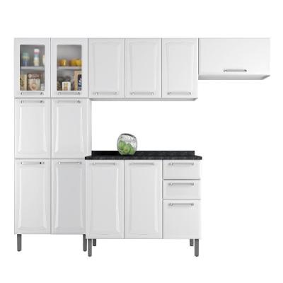 Armário Cozinha Completa Itatiaia Tarsila De Aço 13 Portas 2 Gavetas Branco Branco