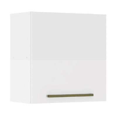 Armário Aéreo De Cozinha 1 Porta 0,59m Favorita Branco Lacca Branco