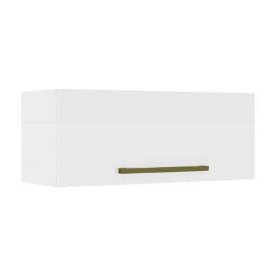 Armário Aéreo De Geladeira 1 Porta 0,80m Favorita Branco Lacca Branco