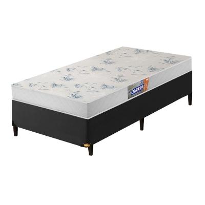 Cama Box Solteiro Colchão De Espuma D20 Supreme 88x188x50cm Branco