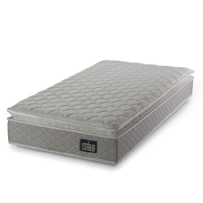 Colchão Solteiro Strong Pillow Top Espuma D45 88x188x24cm Bege - Suporta Até 150kg Por Pessoa Bege