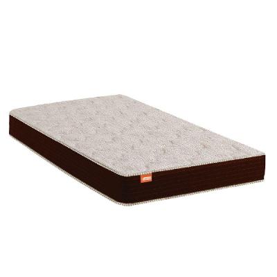 Colchão Solteiro Espuma D33 Quality 78x188x14cm Bege / Marrom - Suporta Até 100kg Por Pessoa Marrom