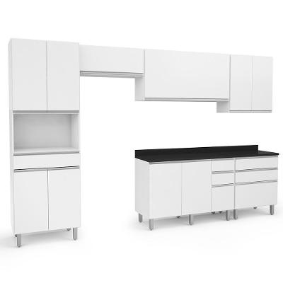 Cozinha 6 Peças C/gaveteiro Top Class Batrol Branco Branco