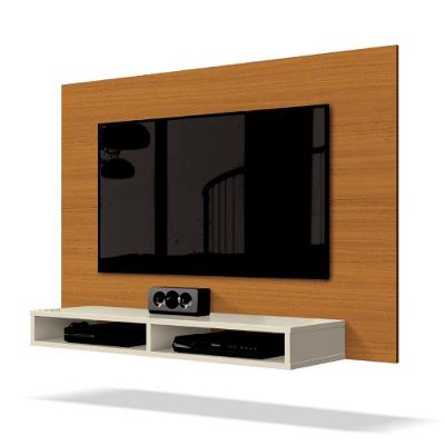 Painel Para Tv Até 42 Polegadas 1,20m Fox New Cedro/off White Cedro / Off White