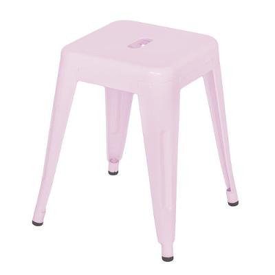 Banqueta Baixa Iron Tolix 45 Cm Rosa Claro Rosa-claro