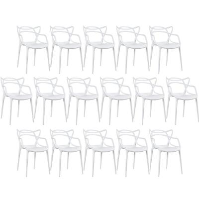 Kit - 16 X Cadeiras Masters Allegra - Branco