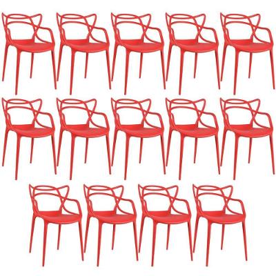 Kit - 14 X Cadeiras Masters Allegra - Vermelho