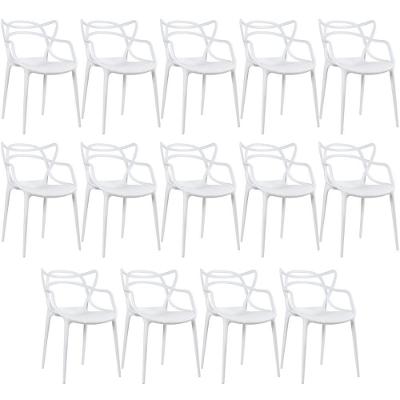 Kit - 14 X Cadeiras Masters Allegra - Branco