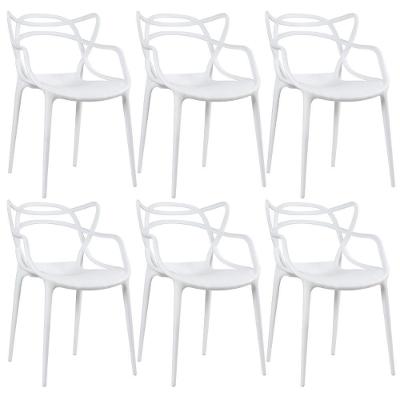 Kit - 6 X Cadeiras Masters Allegra - Branco