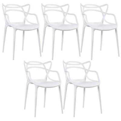 Kit - 5 X Cadeiras Masters Allegra - Branco