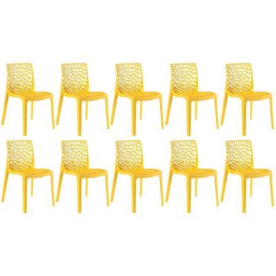 Kit 10 Cadeiras Gruvyer Amarelo