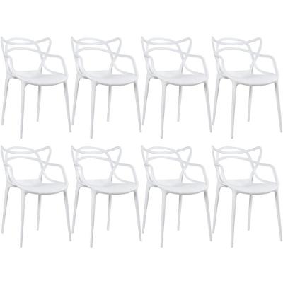 Kit - 8 X Cadeiras Masters Allegra - Branco
