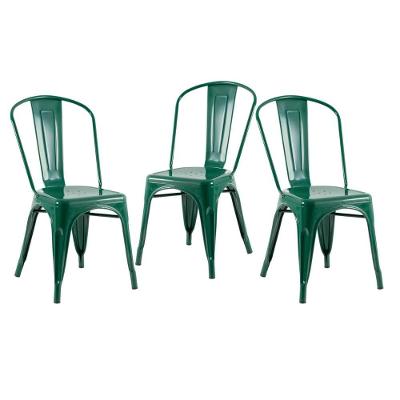 Kit 3 Cadeiras Verde Escuro Verde-escuro