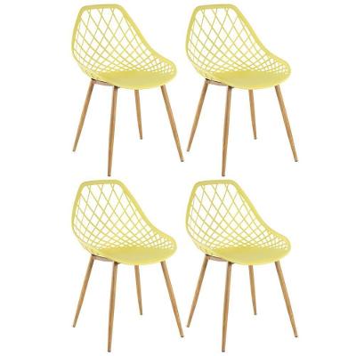 Kit 4 Cadeiras Clarice Cleo Amarelo