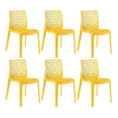 Kit 6 Cadeiras Gruvyer Amarelo