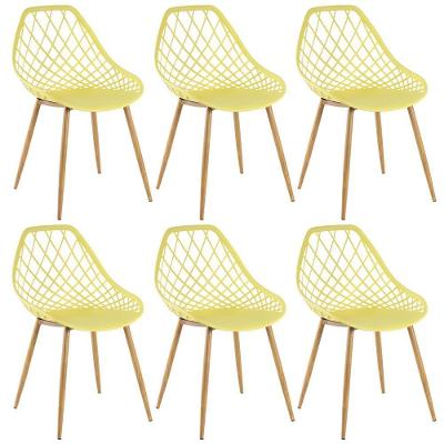 Kit 6 Cadeiras Clarice Cleo Amarelo
