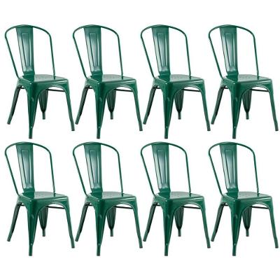 Kit 8 Cadeiras Verde Escuro