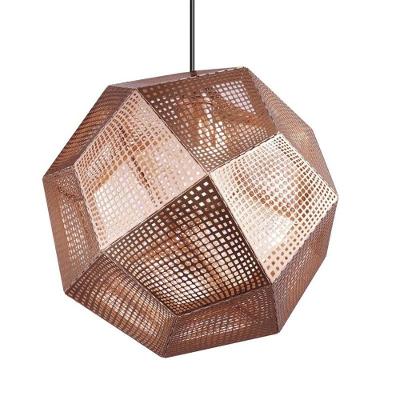 Luminária Pendente Etch Cairo 30 Cm Bronze Bronze