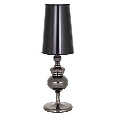 Luminária De Mesa Abajur Josephine Preto Preto