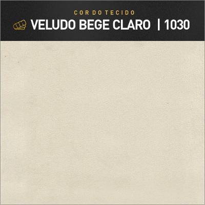 Poltrona Lyz Luxo Madeira Maciça Castellar Móbile Veludo Bege Claro Veludo Bege Claro