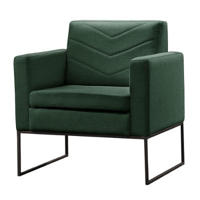 Poltrona Apolo Luxo Base Preta Castellar Móbile Veludo Verde Veludo Verde