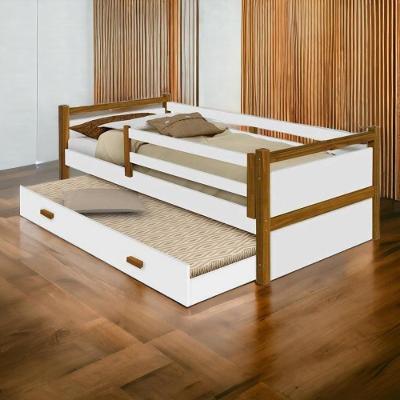 Cama Infantil Diana Branco/mel C/ Aux. E 02 Colchões