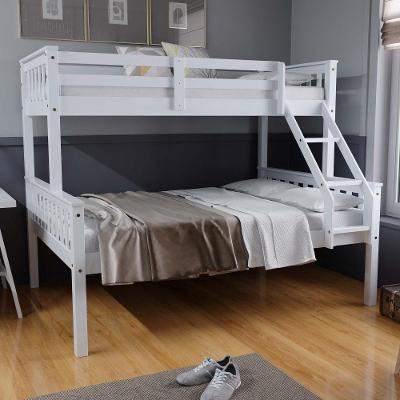Beliche Com Cama Casal Prime Madeira Maciça Branco Housin