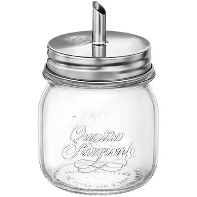 Bormioli Rocco Qstagioni Açucareiro 10X9X9Cm 250Ml Vidro Transp Tampa Inox