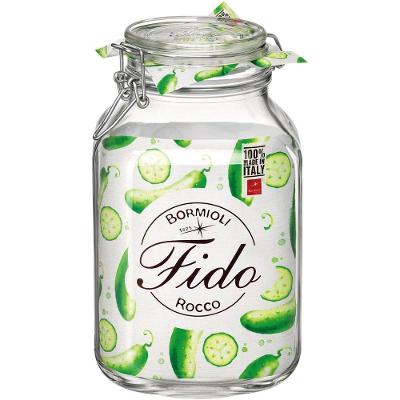 Bormioli Rocco Fido Pote Hermético 24X14X14Cm 3L Vidro Transp