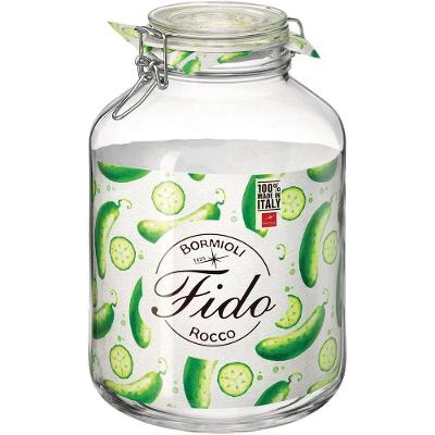 Bormioli Rocco Fido Pote Hermético 28X18X18Cm 5L Vidro Transp