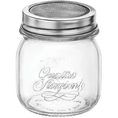 Bormioli Rocco Qstagioni Polvilhador 9X9X9Cm 250Ml Vidro Transp Tampa Inox