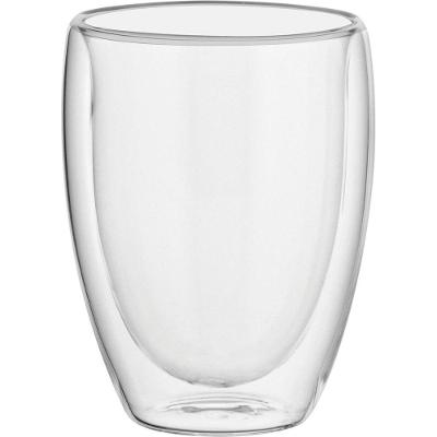 Clear Caneca 11X9X9Cm 270Ml Borosilicato Transp Parede Dupla