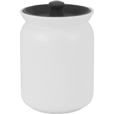 Glow Pote 14X10X10Cm 850Ml Cerâmica Branco