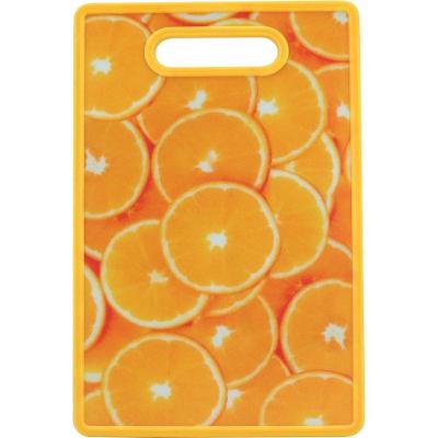 Tábua Culinária 1X30X20Cm Plástico Amarelo