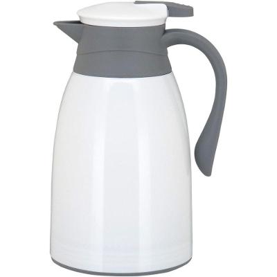 Garrafa Térmica 25X16X13Cm 1L Plástico Branco Ampola Vidro