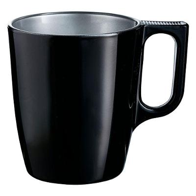 Luminarc Flashy Caneca 9X8X8Cm 250Ml Vidro Temperado Preto