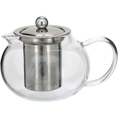 Antella Chaleira 13X14X18Cm 800Ml Borosilicato Transp Com Infusor