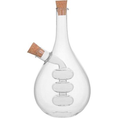 Sauce Galheteiro Azeite / Vinagre 18X10X9Cm 400/50Ml Borosilicato Transp 2 Em 1