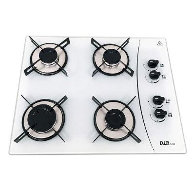Cooktop a Gás 4 Bocas Branco Mega Chama Bivolt D&D Metal