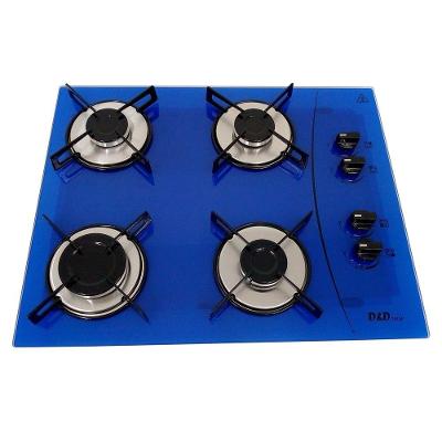 Cooktop a Gás 4 Bocas Mega Chama Bivolt D&D Metal CE04AZ