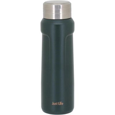 Just Life Garrafa Térmica 23X7X7Cm 500Ml Inox Verde Parede Dupla