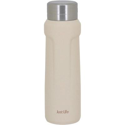 Just Life Garrafa Térmica 23X7X7Cm 500Ml Inox Branco Parede Dupla