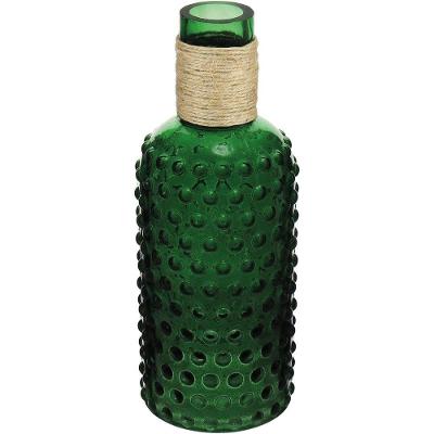 Dijon Garrafa Decorativa 26X10X10Cm Vidro Verde