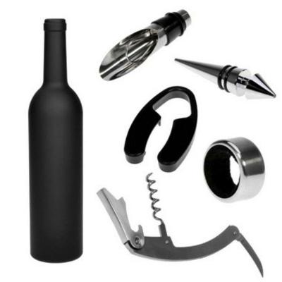 Kit Acessórios Vinho 5 Peças Saca Rolhas Abridor Dosador