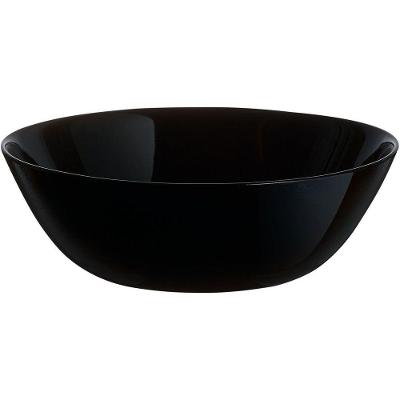 Arcopal Zelie Saladeira 5X16X16Cm Vidro Temperado Preto 6Pç